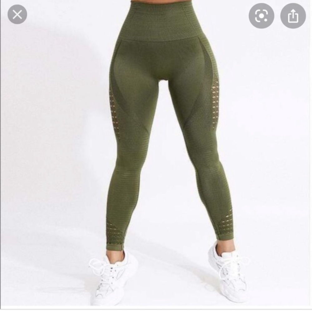 COPY - Olive Green Seamless Workout Set